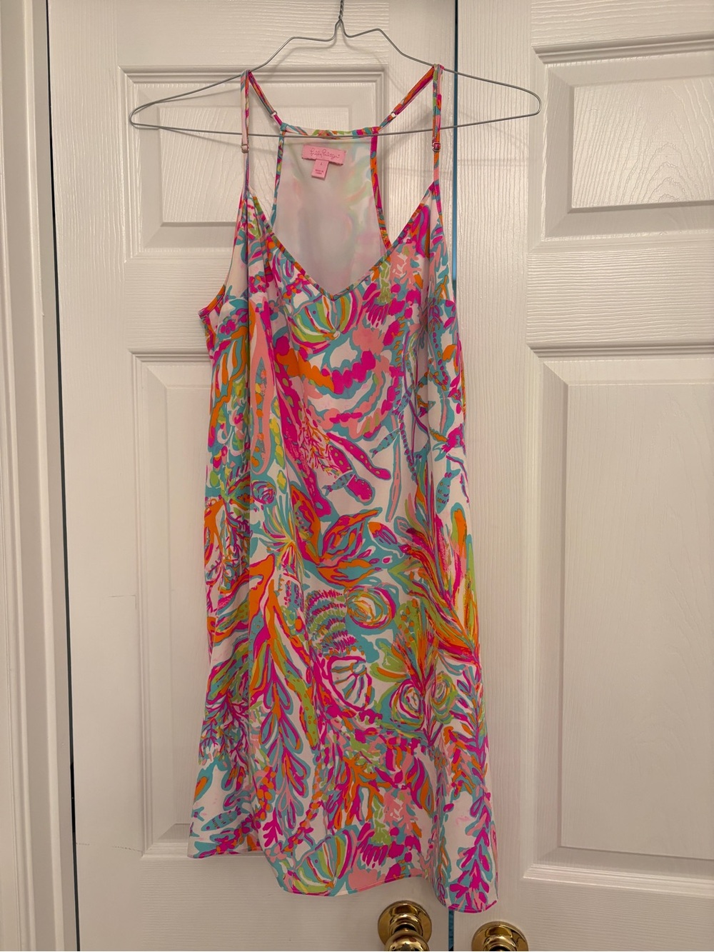 Lilly Pulitzer Elsa Silk Dress – Scuba to Cuba Print – SZ L